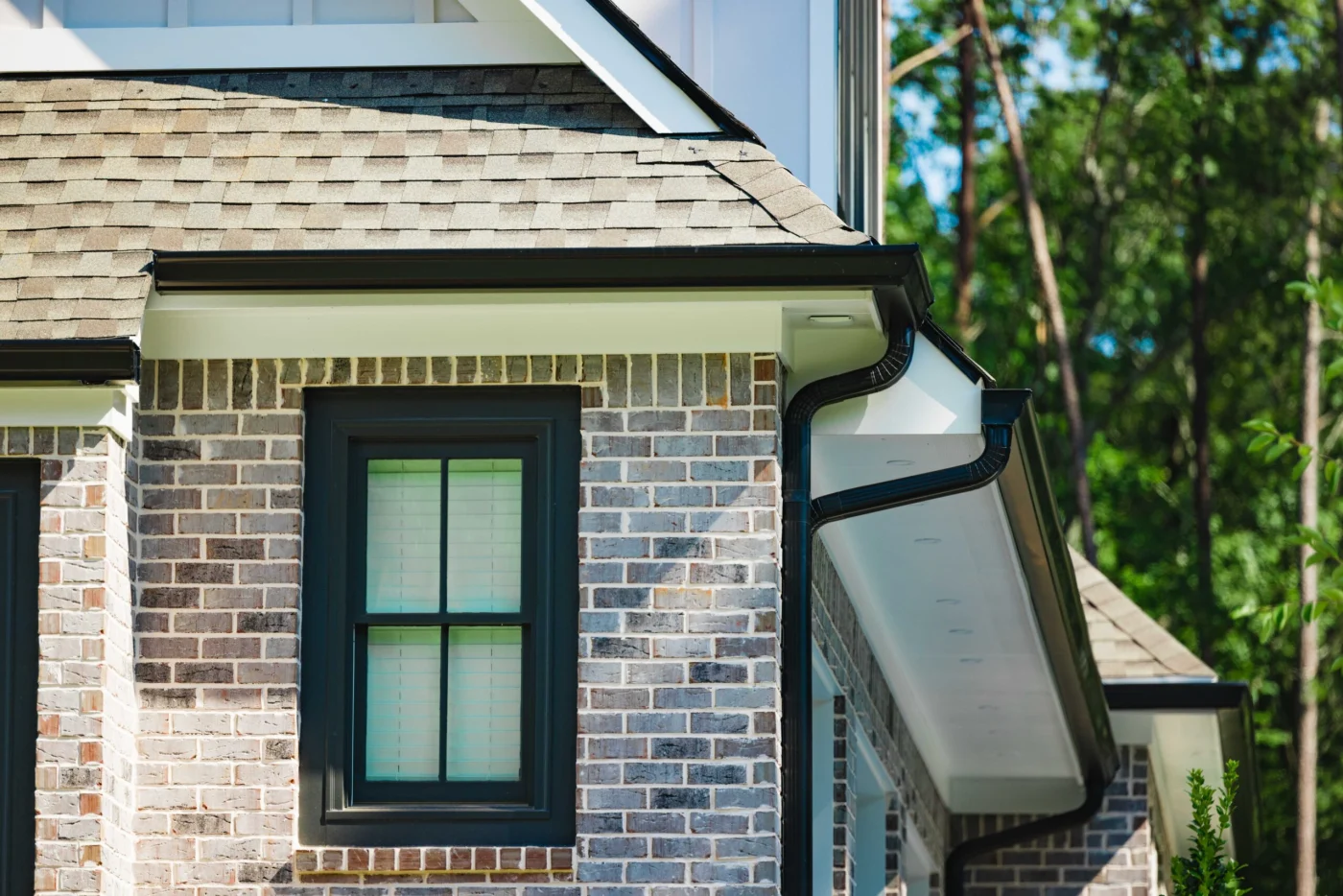 Storm damaged roof being replaced by crew