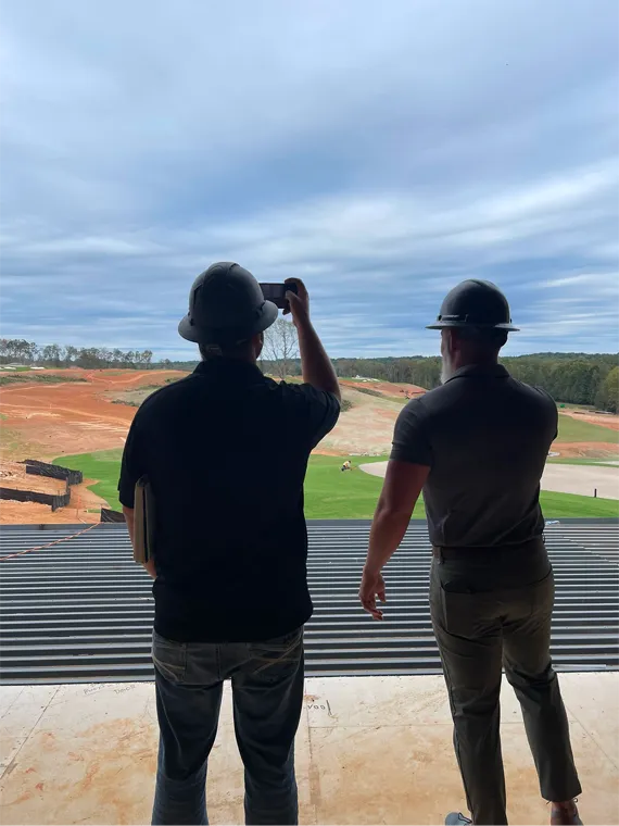 Southern Exteriors crew on rooftop